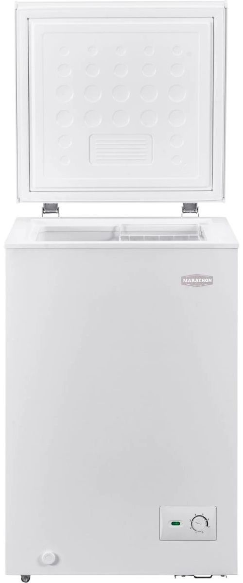 Marathon® 28" 5 Cu. Ft. White Chest Freezer-1
