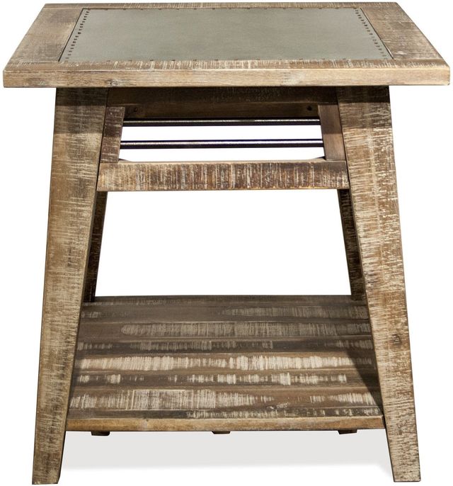 Riverside Furniture Rowan Rough-Hewn Gray Side Table-0