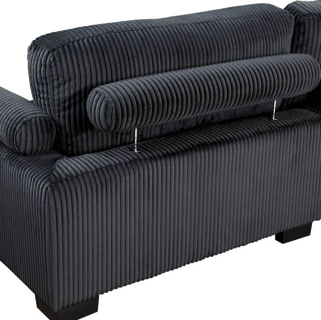 Homelegance® Traverse 4-Piece Black Modular Sectional with Ottoman-3