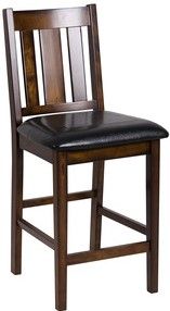Mazin Furniture Delmar 5 Piece Espresso Counter Height Table Set-2
