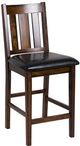 Mazin Furniture Delmar 5 Piece Espresso Counter Height Table Set-2