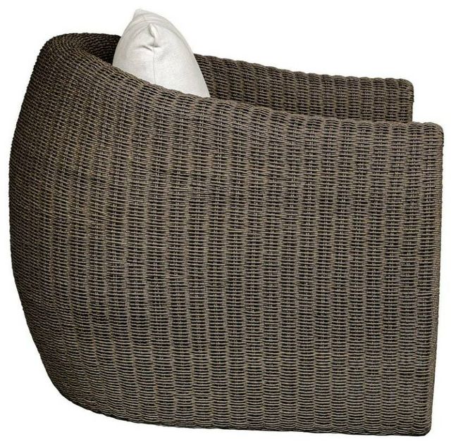 Uttermost® Tropic Mocha/Oyster White Fabric Wicker Outdoor Lounge Chair-4