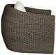 Uttermost® Tropic Mocha/Oyster White Fabric Wicker Outdoor Lounge Chair-4