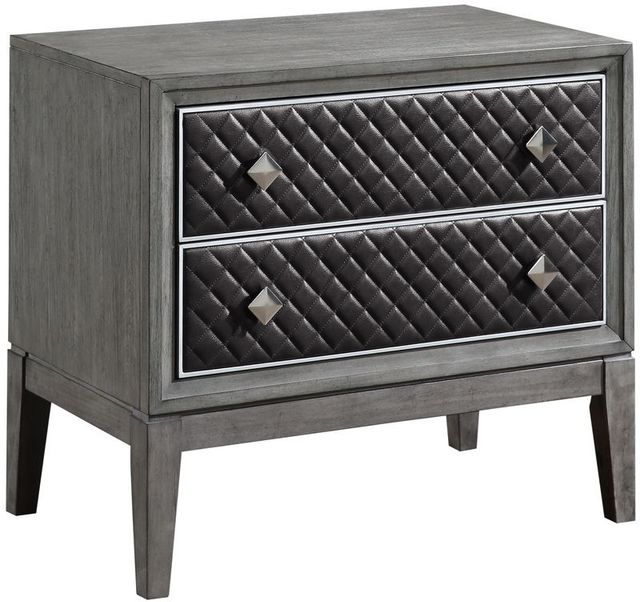 Homelegance® West End Gray Nightstand-0