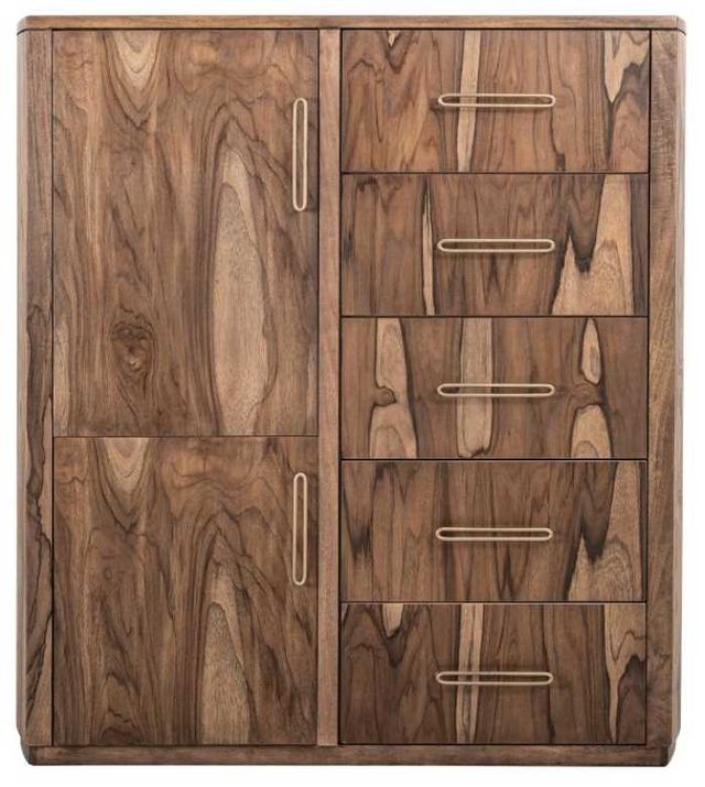 International Furniture Direct Balam Brown Gentleman's Chest-3