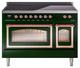 Ilve® Nostalgie II Noblesse 48'' Emerald Green Pro Style Induction Range with Copper Trim-0