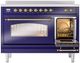 Ilve® Nostalgie II Series 48" Blue Pro Style Induction Range-3