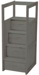 Crate Designs™ Furniture Graphite Bunk Bed Staircase-0