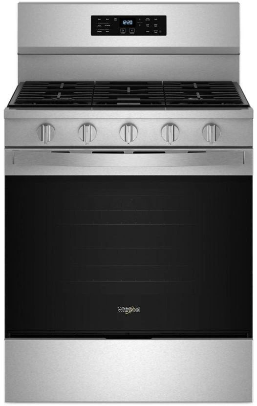 Whirlpool® 30" Fingerprint Resistant Stainless Steel Freestanding Gas Range