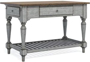 Flexsteel® Plymouth® Distressed Graywash Kitchen Island