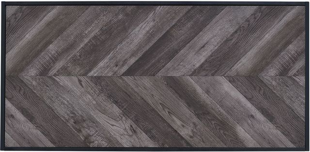Coaster® Beckley Grey Coffee Table with Sand Black Base-2