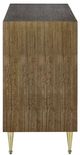 Currey & Company Colette Polished Brass/Tawny Brown Cabinet-2