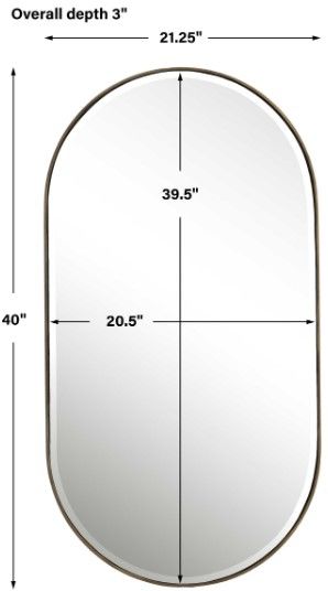 Uttermost® Lago Antiqued Golden Bronze Mirror-2