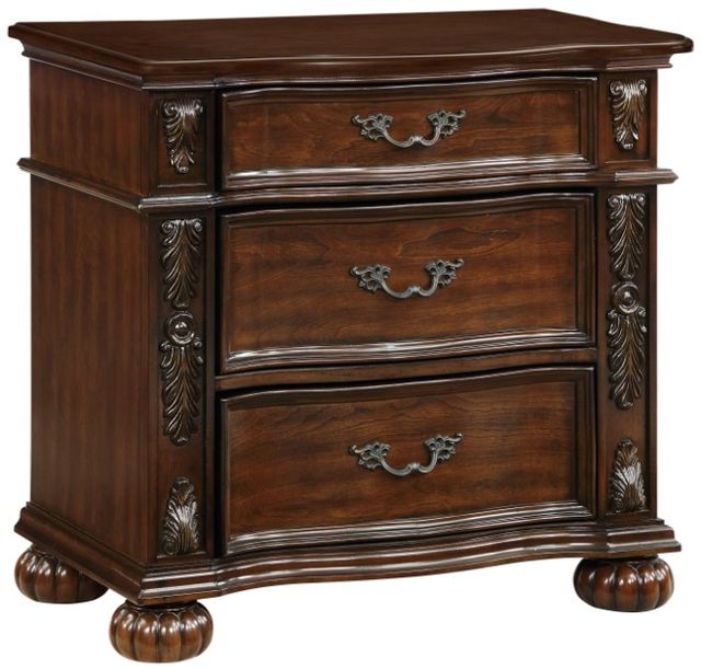 Homelegance® Adelina Brown Nightstand-0