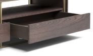 Natuzzi Editions Como Brown Ash 2-Drawer Media Stand-1