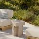 TOV Furniture Alma Tile Taupe Concrete Indoor/Outdoor Side Table-1