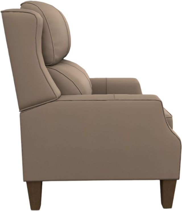 Best® Home Furnishings Customizable Pauley 1 Leather Manual High Leg Recliner with Dark Walnut Legs-2