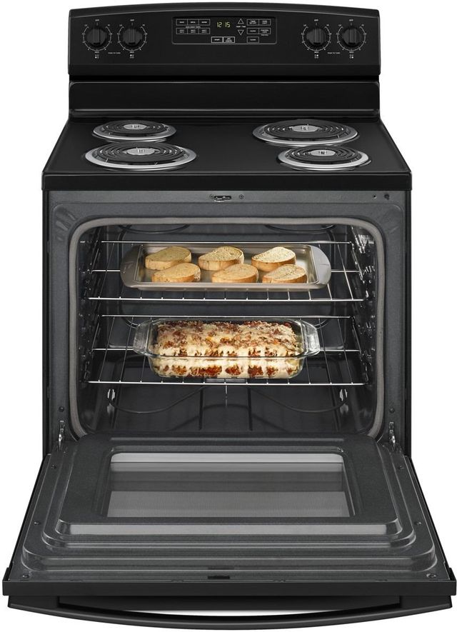 Amana® 30" Black Freestanding Electric Range-2