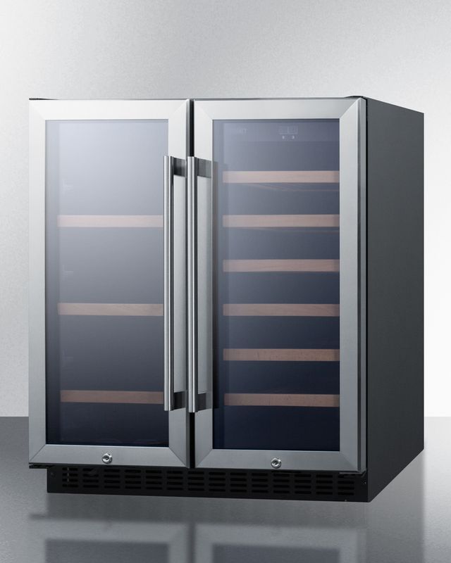 Summit® 5.8 Cu. Ft. Stainless Steel Wine Cooler-1