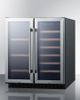 Summit® 5.8 Cu. Ft. Stainless Steel Wine Cooler-1