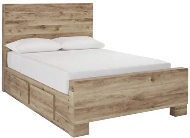 Signature Design by Ashley® Hyanna Tan Brown Queen Storage Panel Bed-0