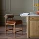 Four Hands Jazelle Havana Brown/Taupe Shearling Counter Stool-1