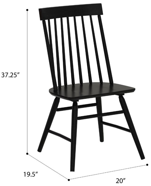 Emerald Home Midland Black Dining Chair-2