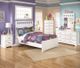 Signature Design by Ashley® Lulu 2-Piece White Full Panel Bed Set-4
