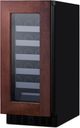 Summit® 15” 1.8 Cu. Ft. Panel Ready ADA Compliant Built-In Wine Cellar -3