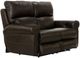 Catnapper® Torretta Chocolate Leather Power Lay Flat Reclining Loveseat-0