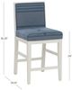 Linon Ramsey 2-Piece Blue Stripe/White Counter Stool-2