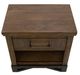 International Furniture Direct Walnut Brown Nightstand-2