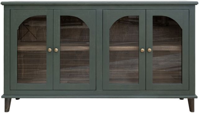 International Furniture Direct Genova Forest Green Console-2