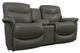 La-Z-Boy® James Charcoal Leather Manual Reclining Loveseat with Console-0