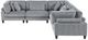 Homelegance® Robstown 5-Piece Gray Modular Sectional-2