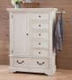 American Woodcrafters 7810 Stonebrook Distressed Antique White Gentleman’s Chest-1
