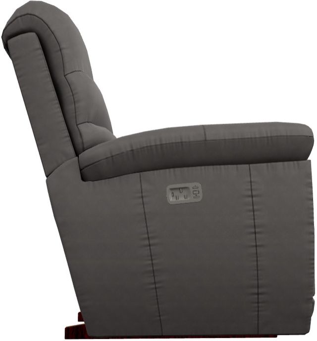 La-Z-Boy® Joshua Gray Leather Power Rocking Recliner with Headrest-2