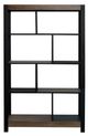 International Furniture Direct Tuxedo Brown/Dark Gray Bookcase-1