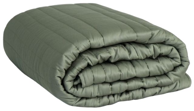 Cariloha Oasis Green Stripe Stitch King Quilt-0