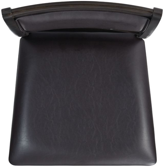 Elements International Black/Gray Counter Side Chair-3