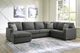 Signature Design by Ashley® Edenfield 3-Piece Charcoal Left-Arm Facing Sectional and Chaise-4