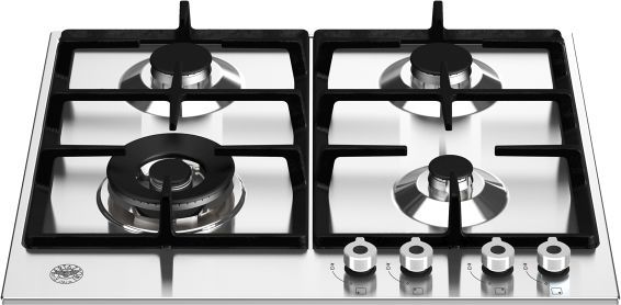 Bertazzoni Professional Series 24" Stainless Steel Front Control Natural Gas Cooktop-0