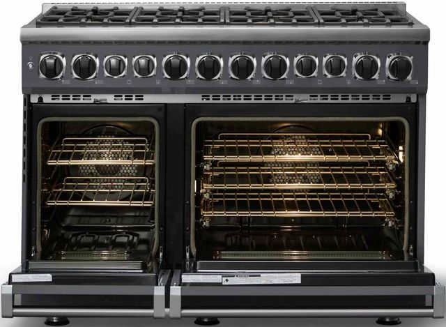 Viking® 7 Series 48" Cast Black Pro Style Dual Fuel Range-1