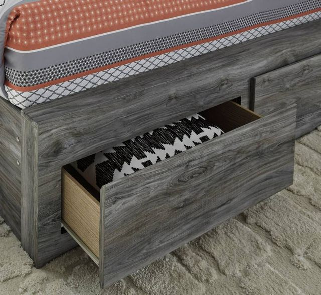 Signature Design by Ashley® Baystorm Gray Youth 2-Drawer Full Panel Storage Bed-4