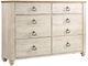 Signature Design by Ashley® Willowton 5-Piece Whitewash Twin Youth Panel Bed Set-2