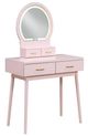 Homelegance® Camilla Pink Youth Vanity Dresser with Mirror and Stool Set-2