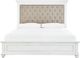 Benchcraft® Kanwyn Whitewash King Upholstered Panel Bed-1