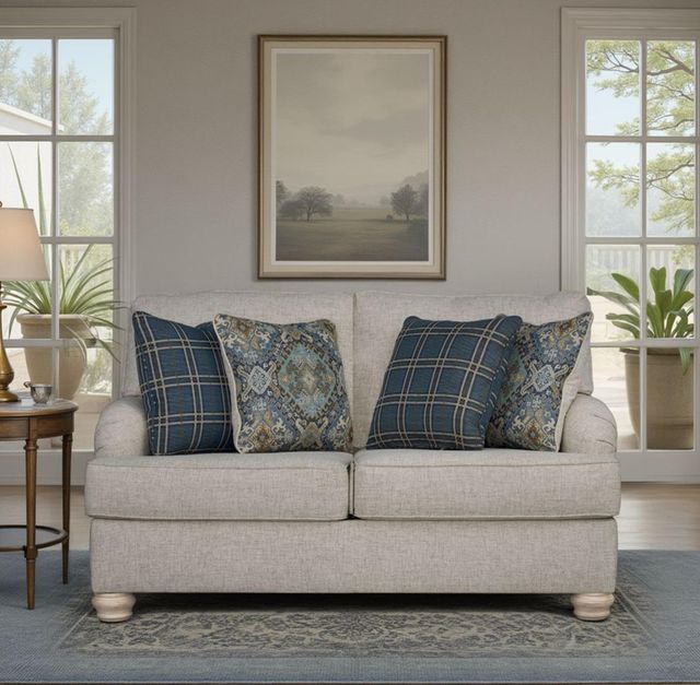 Legends Home Anastasia Blanche Loveseat-1