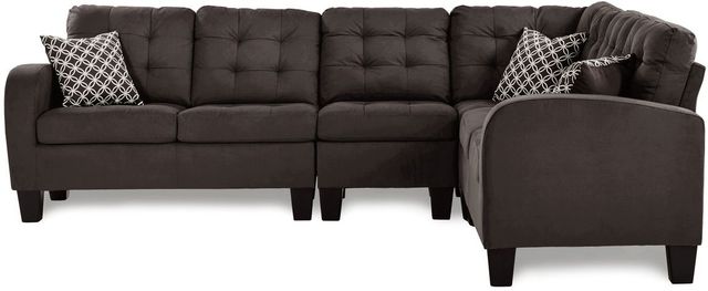 Mazin Furniture Sinclair 2-Piece Dark Brown Reversible Sectional Set-2