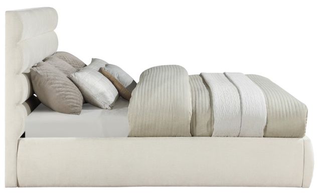 Meridian Furniture Adam Cream 52" King Upholstered Panel Bed-2